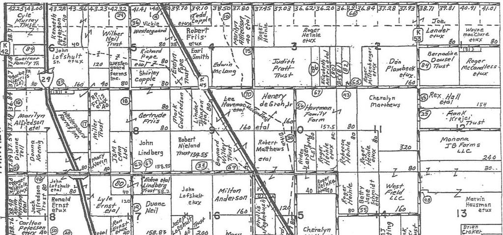 PROPERTY INFORMATION TRACT 3 TRACT 2 Tract Two: From Sloan at the Jct. of Hwy 141 and CR-K45 drive SE 1.1 miles, turn right onto 110th St. drive 0.9 miles west, turn left Buckeye Ave. drive 0.3 miles.