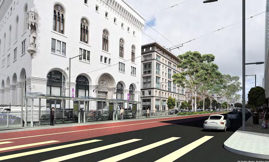 VAN NESS AVENUE - PLANNED BUS RAPID TRANSIT (BRT) SYSTEM Project will transform Van Ness Avenue with implementation on new transit system New rail-like bus service will feature dedicated