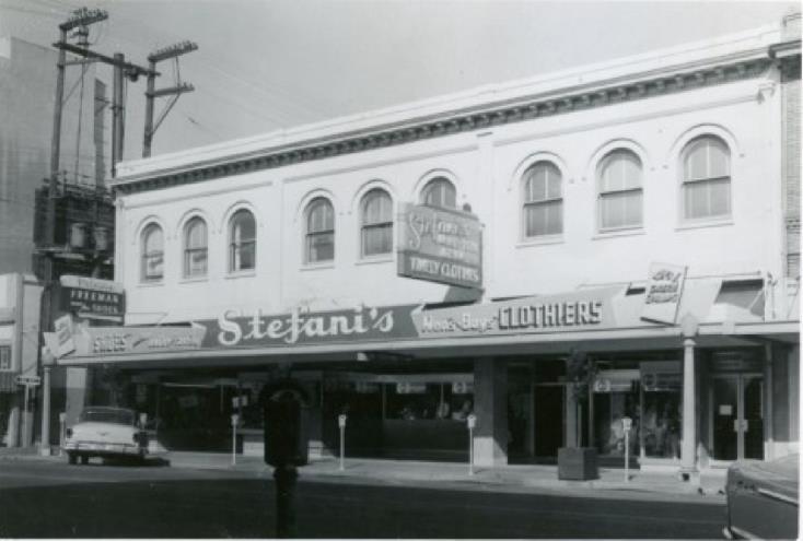 By the 1920's the French Grocery Company had replaced the Garibaldi's store.