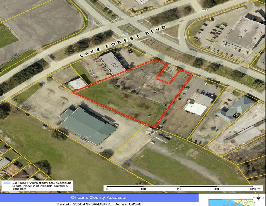 Property Description Property Description Marketing Presentation New Orleans, Louisiana 70127 p 5 The 69,348 square foot vacant land (Square 22, lot 6D-1) with approximately 125 feet