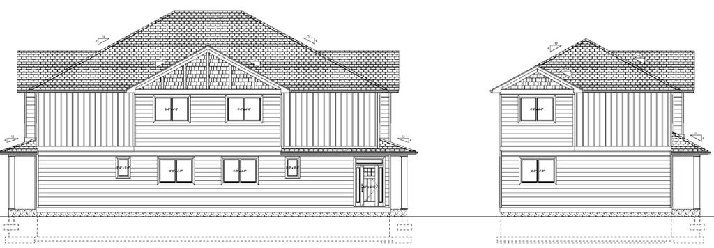 Elevation of duplex and four-unit