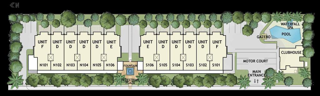 Unit layout plan Building features Upper level units (4th & 5th floors) 24 luxury condominium