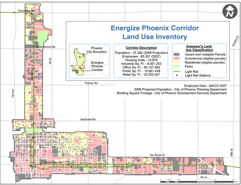 APPENDIX C CHARACTERISTICS OF THE ENERGIZE PHOENIX CORRIDOR BACKGROUND ON RESIDENTIAL AND COMMERCIAL BUILDINGS IN THE EP CORRIDOR The 10-mile EP corridor (Figure G1) is a highly diverse, mixed-use