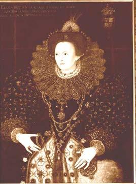 12 Queen Elizabeth I (1533-1603) A late C17 th Over-painting of a C16 th original. Purchased in 1835.