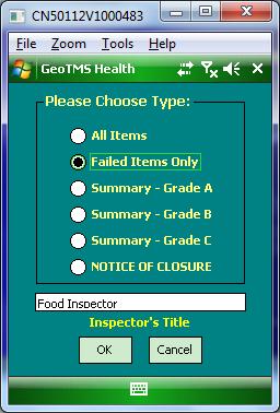 Food Establishment Inspection Step 12 cont