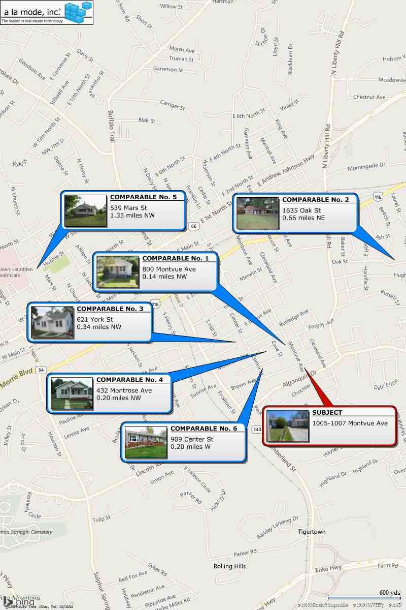 Map Borrower Property Address City Morristown Form MAP.