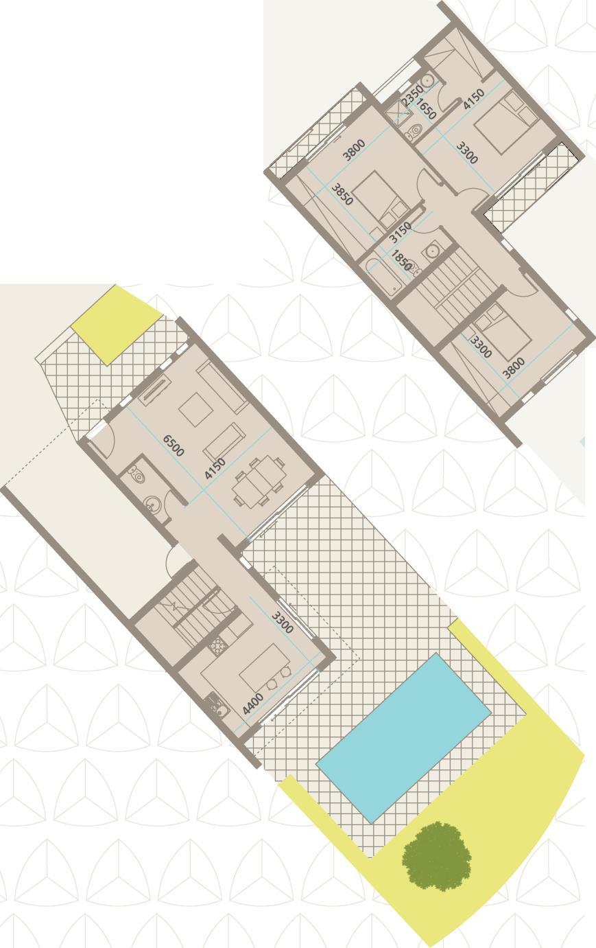 First Floor Villa Type A6 Plot Size 251 sq.m Covered Areas Level 1 70 sq.