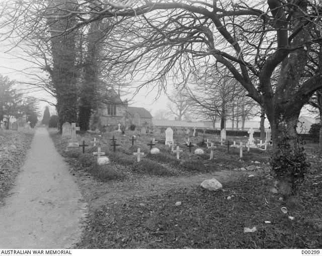 St George s Churchyard, Fovant, Wiltshire, England There was a 600 bed hutted military hospital at Fovant during the First World War, and