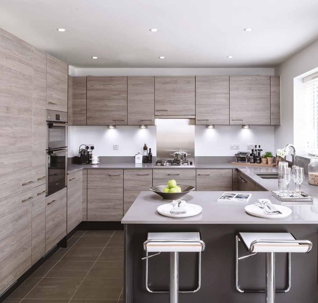 LUXURY SPECIFICATION KITCHENS A fully fitted luxury kitchen combines attention to detail with the highest quality materials and finishes: Alno kitchen with Silestone worktops and splashbacks Brushed