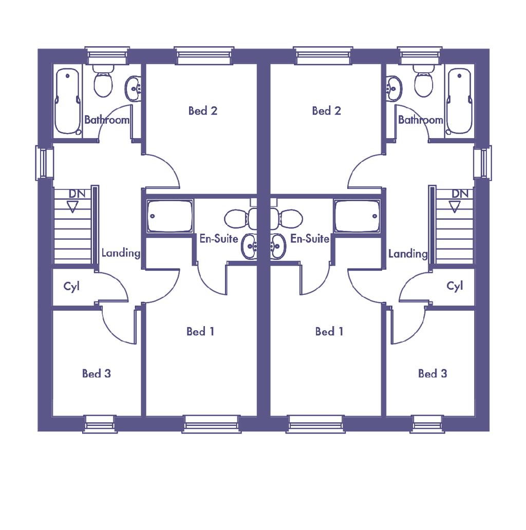 Bedroom 3 2,058 x 2,450mm (6'9" x 8'0") While every care has been made to ensure that the information included in this section is accurate, it is designed specifically as a guide and Brookhouse Homes