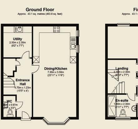 PLOT 4 4 The Oaks On the lower ground floor you have a roomy hall, large utility room and a cloakroom/ WC.