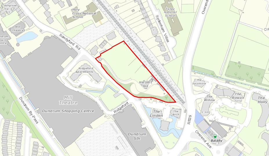 TOWN PLANNING ZONING SCHEME OVERVIEW The Herbert Hill site benefits from a five year planning permission (D15A/0405 & PL06D.