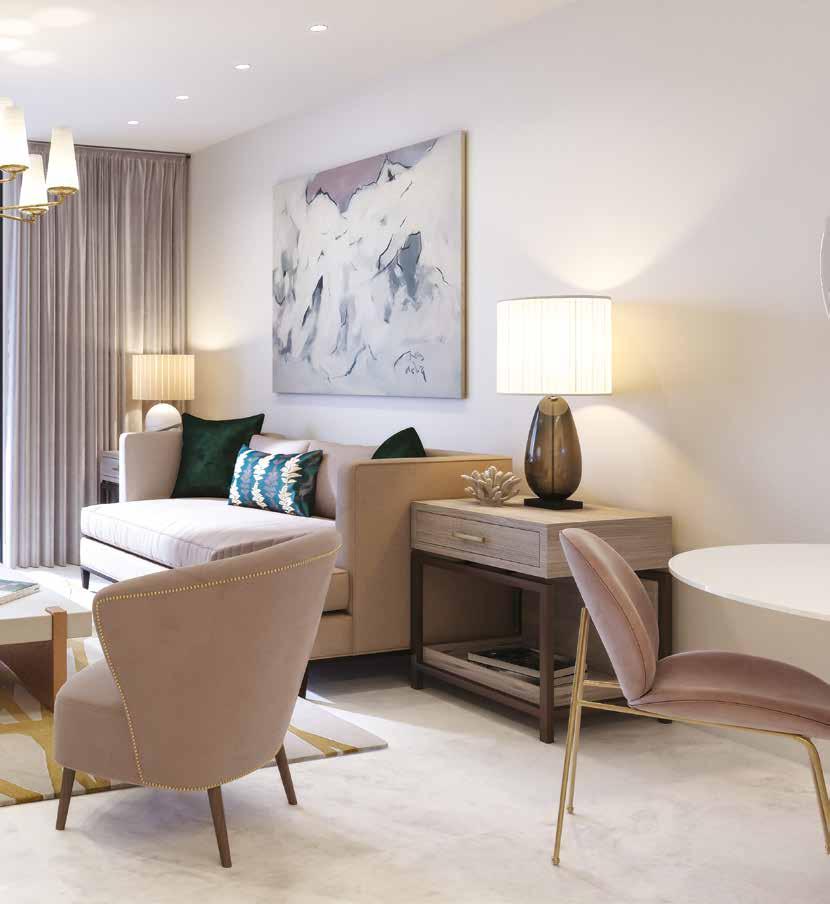 THE GOLD STANDARD All apartments at Carrara are offered in our Light Tones palette as standard.