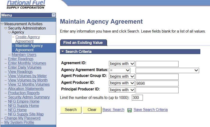 How to approve an Agency Agreement Once a notification is received that an Agency Agreement has been created both parties can access the agreement via the following steps: From the Security