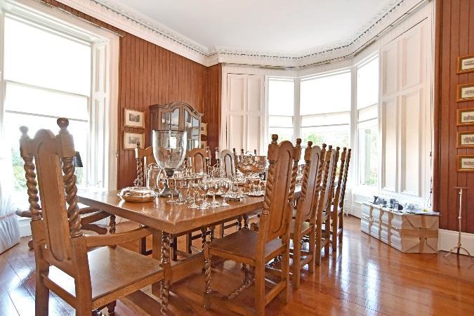 The formal dining room also has