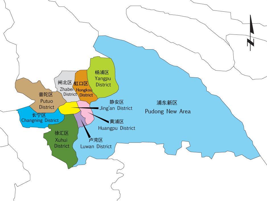 Map 1 Major districts in Beijing Map 2 Major districts in Major districts in