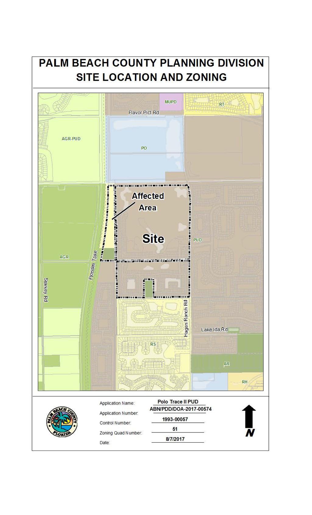 Figure 2: Zoning Map PALM BEACH COUNTY PLANNING DIVISION SITE LOCATION AND ZONING MUPD PO I,,,, A' GR u a~<emed Application Name: Application