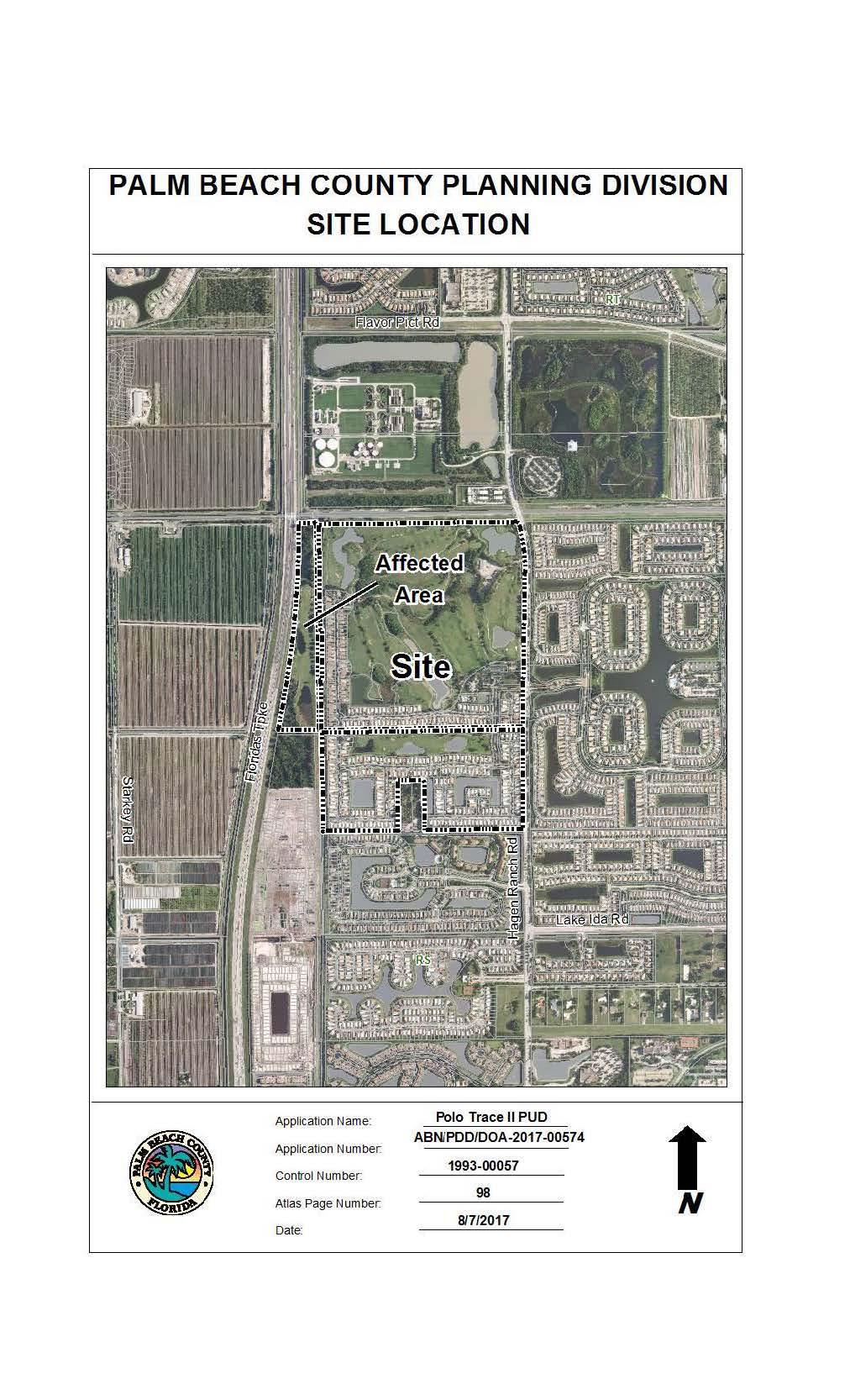 Figure 3: Aerial PALM BEACH COUNTY PLANNING DIVISION SITE LOCATION Application Nam e: Application Number: Control Number: