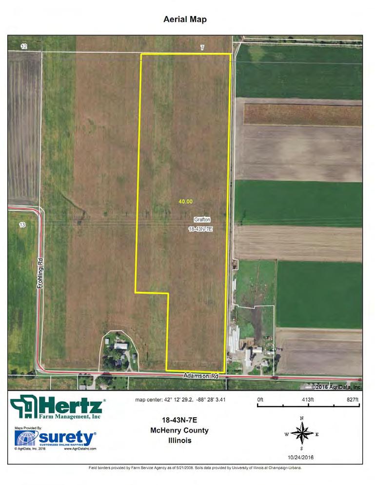 Aerial Photo: Parcel 1 Real Estate Tax Taxes Payable 2015-2016 $2,268.80* Taxable Acres: 40 m/l* Tax per Taxable Acre: $56.