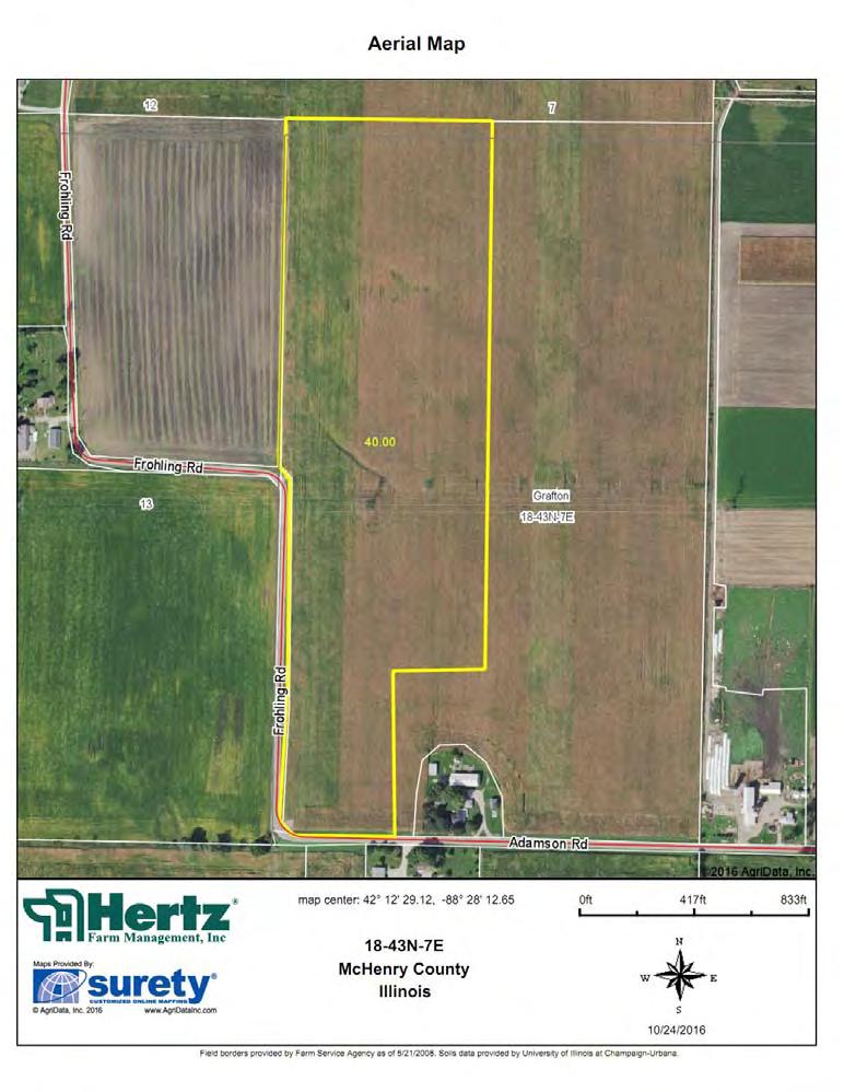 Aerial Photo: Parcel 2 Real Estate Tax Taxes Payable 2015-2016: $2,260.80* Taxable Acres: 40 m/l* Tax per Taxable Acre: $56.