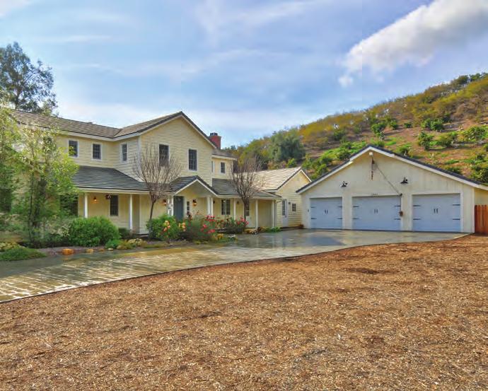 Estate located on over 3 acres in the heart of rural Ventura County, with gently rolling Hass avocado orchards.