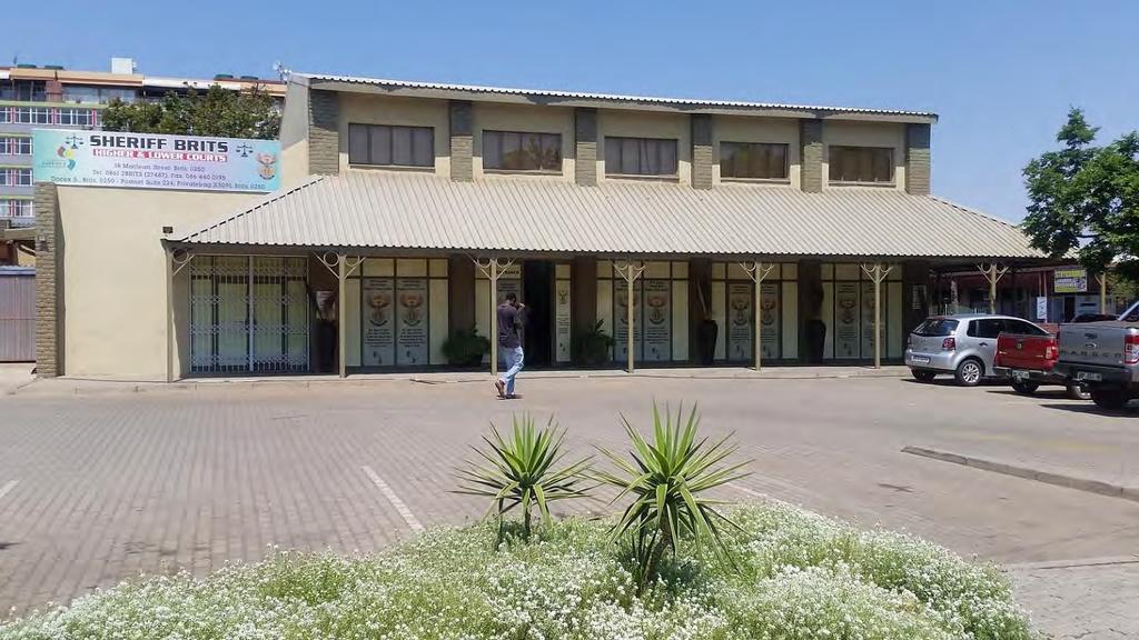 PROPERTY INFORMATION BRITS, GAUTENG DOUBLE STOREY COMMERCIAL BUILDING 5 YEAR LEASE IN PLACE WITH SHERIFF BRITS Corner Van Velden & Maclean Street GLA: 419 m 2 Extent: 1511m 2 Gross Income: R402 000