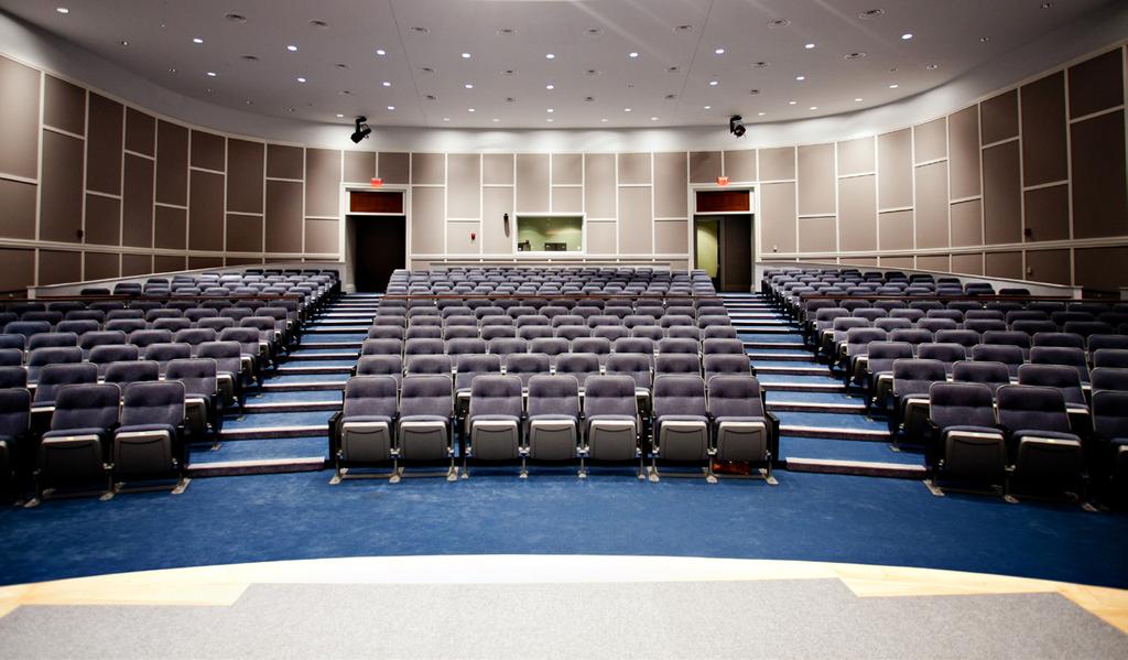 Hicks Auditorium With seating for 391 people, the Hicks