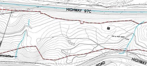 Map 2 Eroded gully West East Drought Creek watercourse C.