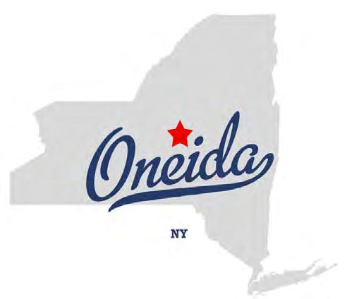 The City of Oneida, New York, is located in Madison County, halfway between Syracuse to its west and Utica to its East, with beautiful Oneida Lake just five miles north.