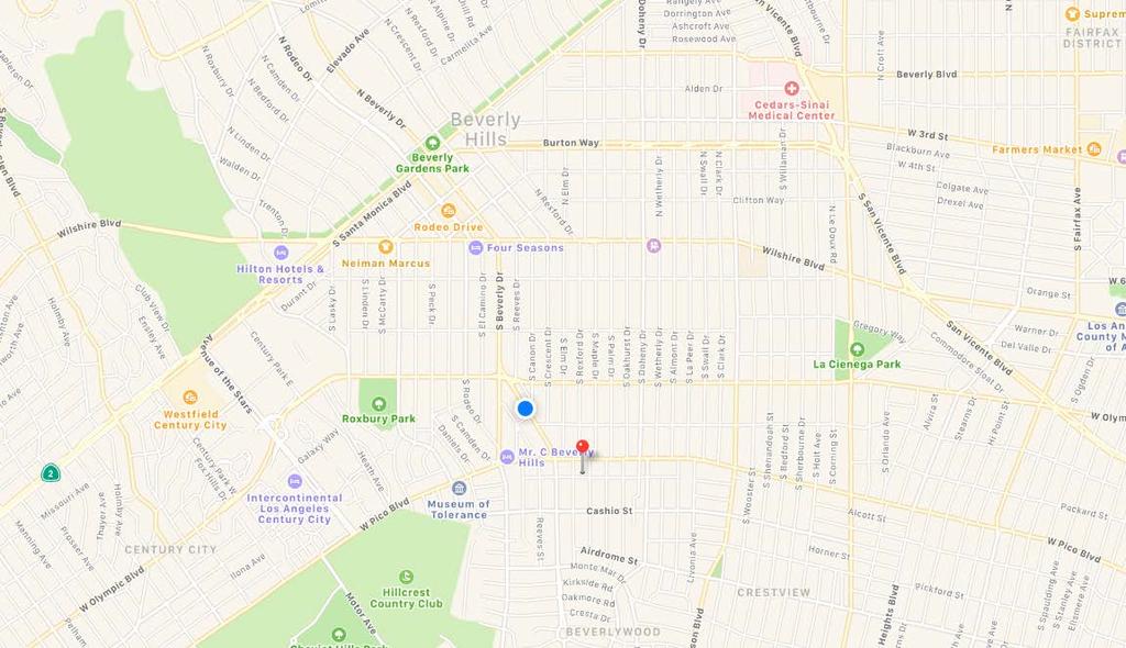 LOCATION OVERVIEW Restaurants Il Pastaio The Ivy Villa blanca Matsro s Steakhouse Toca Madera Gracias Madre Il Cielo Roxbury Park Rodeo Drive Schools Castle Heights Elementary, Canfield Avenue