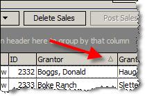click on the Search for Sales button in DataLog.