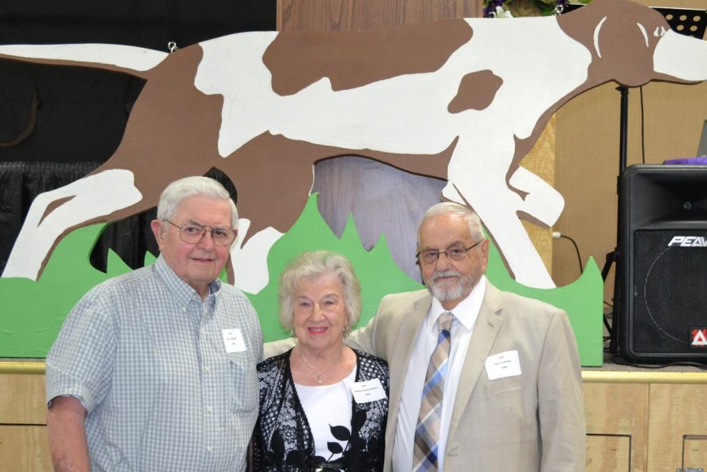 Those attending from the 70 year class of 1946 included: (L-R) Bill Lukenbill, Martha