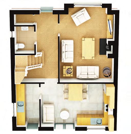 8 x 3.3m Bedroom 3 10 8 x 8 3.2 x 2.4m Bedroom 4 10 8 x 7 3.2 x 2.1m Bathroom - - Total Area: 1,250 sq ft 116 sq m Ground Floor Plans are not to scale, dimensions are approximate.