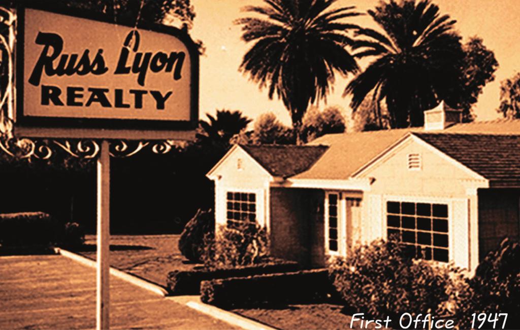 RUSS LYON SOTHEBY S INTERNATIONAL REALTY Local Legacy History: Founded in Arizona in 1947, Russ Lyon Sotheby s International Realty is a third-generation, family company with nearly a 70-year history