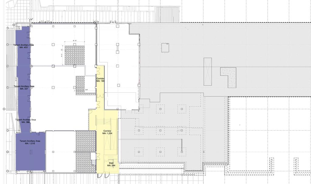 for lease floor plan: street level retail
