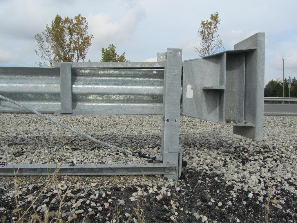 Figure 45: Ditch side view of end plate