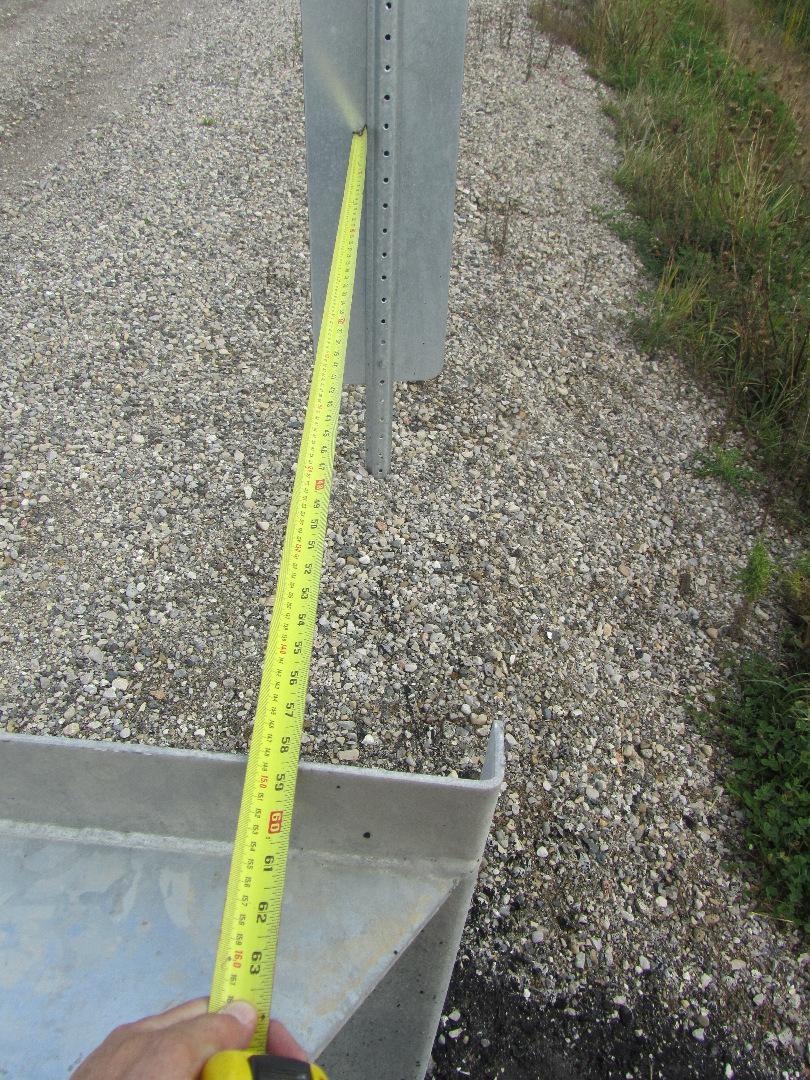 Figure 148: Measurement indicating the distance between the
