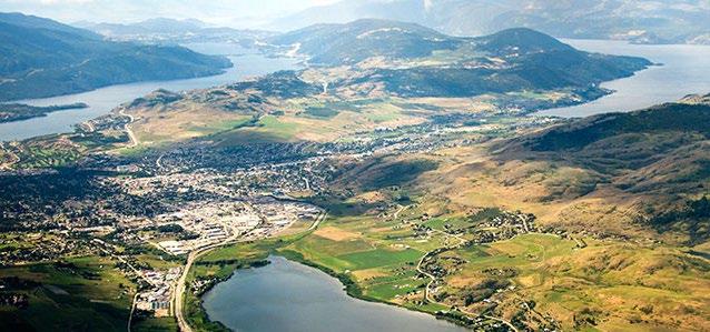 ABOUT VERNON Vernon is the commercial hub of the North Okanagan, nestled among three spectacular lakes and grassland
