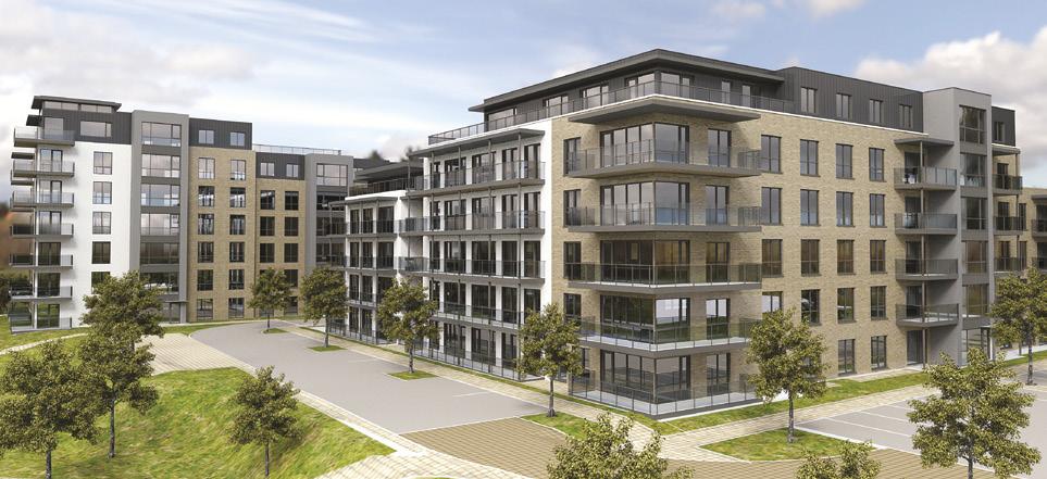 54 apartments comprised of 1, 2 & 3-bedroom units