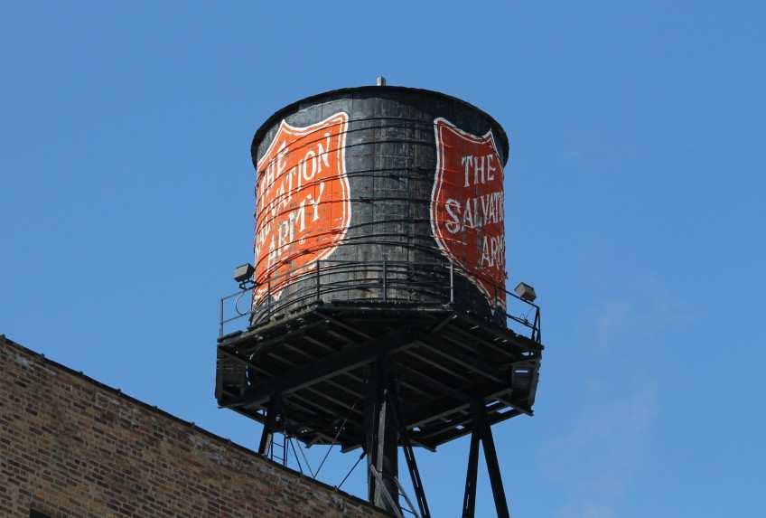 A Rooftop Water Tank is Saved! Salvation Army Water Tank, Photo Credit by BuildingUpChicago.