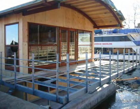 Living space approx 150 m 2. Total weight approx 150 ts. 6. Floating Home Helsingør HUBB04 Residential floating home delivered 2003.