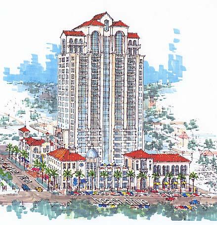 Parkshore Plaza $80 million, 29-story tower with 117 condo units by Opus South