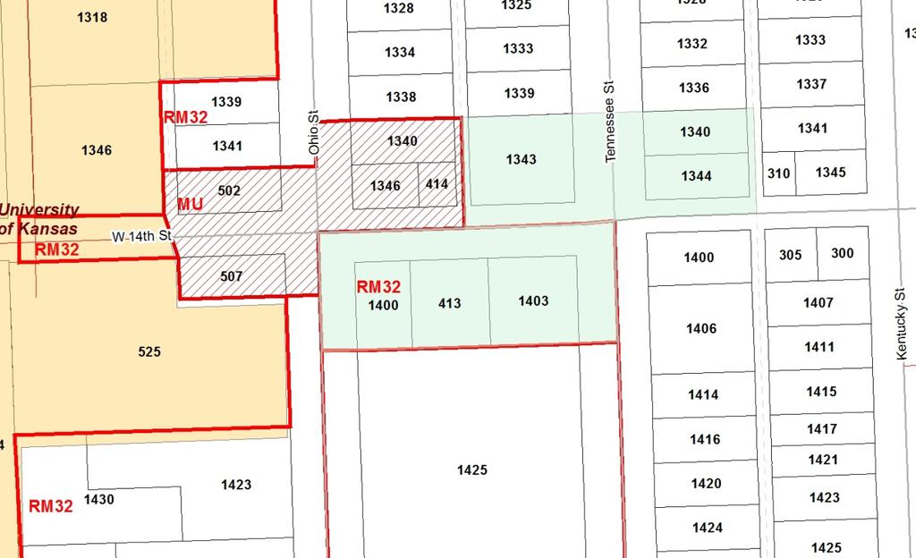 Z-11-25-09; Z-11-26-09; Z-11-28-09 Item No. 2-3 PUBLIC COMMENT RECEIVED PRIOR TO PRINTING None Project Summary: The request is to rezone the properties at 413 W. 14 th St., 1400 Ohio St.