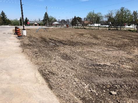 The site is currently occupied by a newly constructed Tim Hortons restaurant with drive-thru, and a portion of the site that has been cleared for the construction of approximately 3,800 square feet