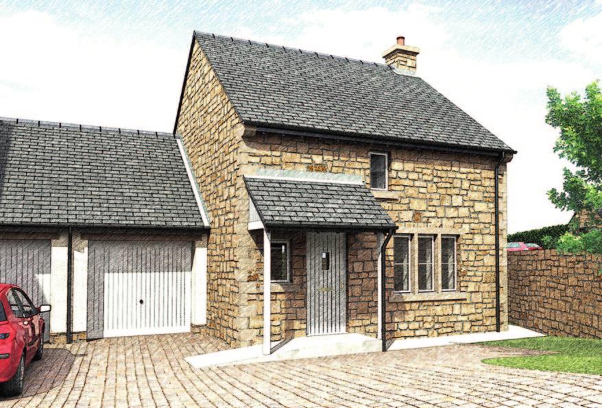 The two bedrooms are on the first floor and share the family bathroom. There are slight variations between the three properties due to positioning but all offer the same accommodation.