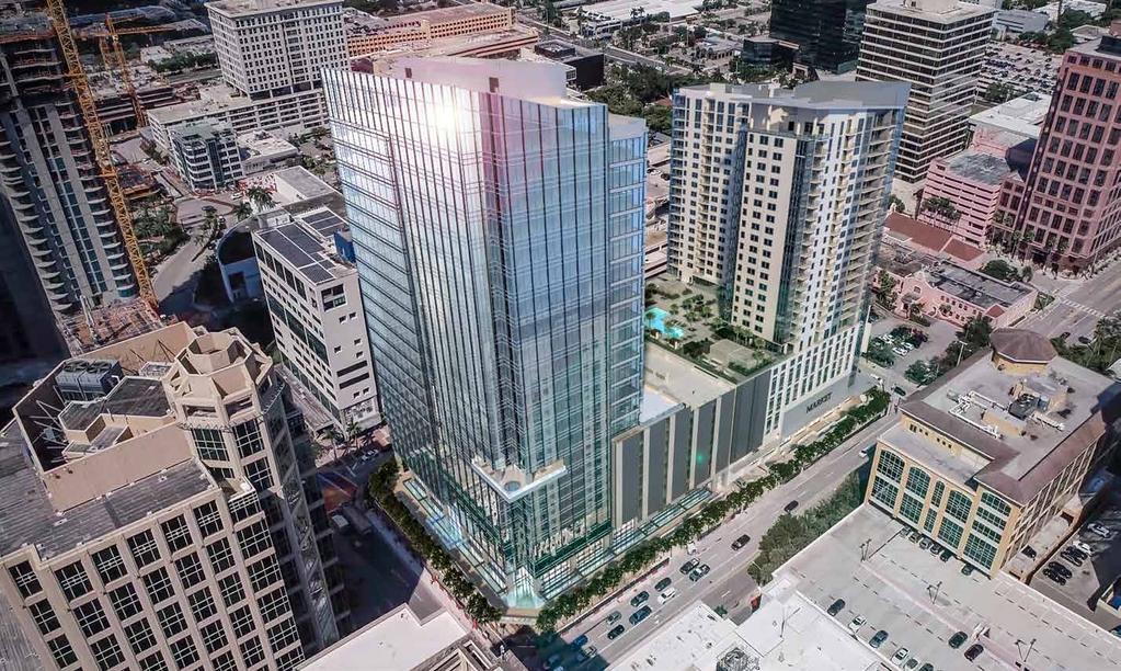 25-story, 357,000 sf office tower 27-story, 341-unit apartment tower MASTER CONCEPT Gourmet organic grocer on ground floor of