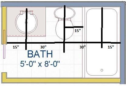 have hot and cold water. R307 Bathroom Spacing requirements in IRC Section, P2705.