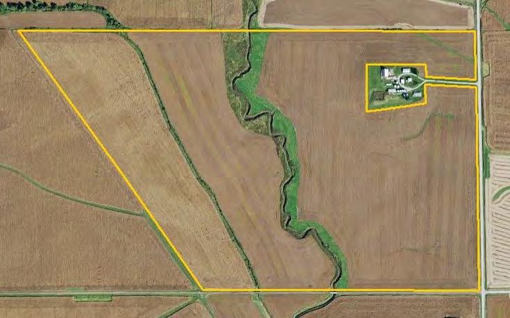 Aerial Photo Parcel 1-218 Acres, m/l Parcel 1 Total Acres:. 218.00 Crop Acres*: 200.30 Corn Base*: 119.00 Bean Base*: 67.00 Soil Productivity: 80.