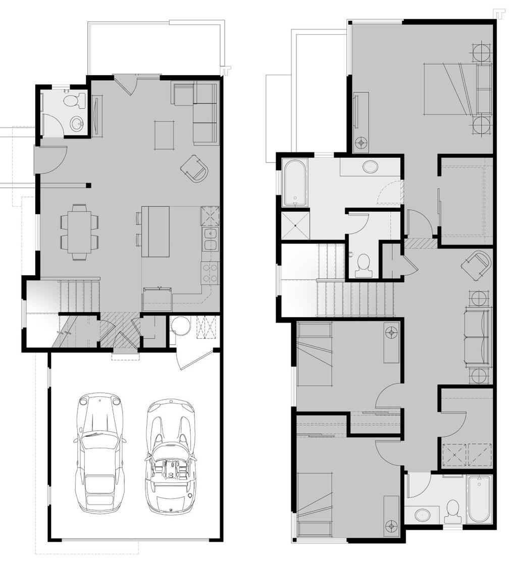 3-Bedroom, Mirasol Style C Total SF:1,515 - Air Exchanger (Superior Indoor Air Quality) - 3 Bedrooms, 2 ½ Bathrooms - First floor ceiling height 9 - Large open-plan design - Second floor ceiling
