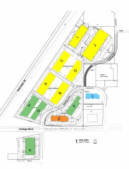 Park Site Plan Large bay light industrial and office/warehouse/flex Smaller bay light industrial and office/warehouse/flex One story office with direct entry to each suite New construction planned,